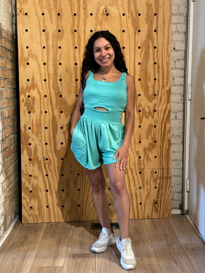 3x - Mint Shortie Romper