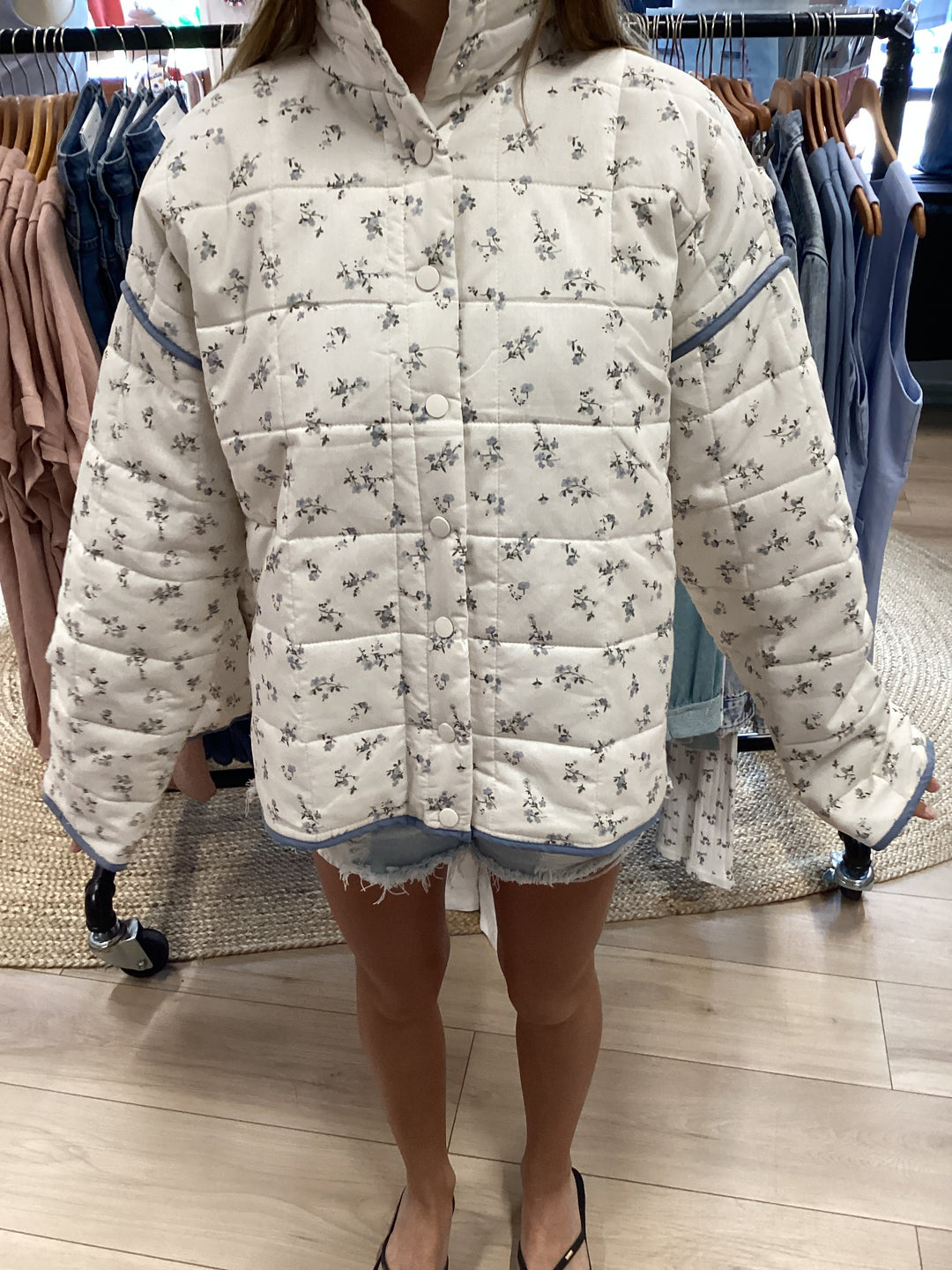Porcelain Coast Floral Jacket
