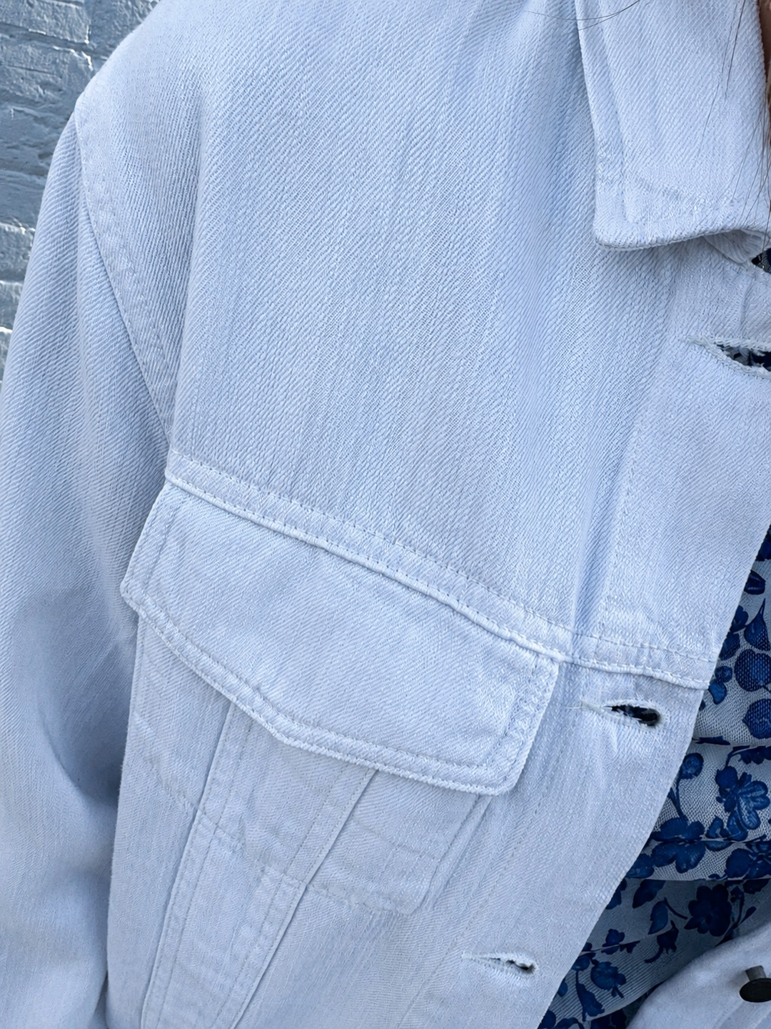 Jackie Denim Jacket in White