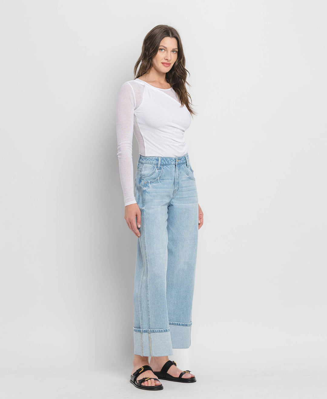 Vervet Kris Cuffed Baggy Denim