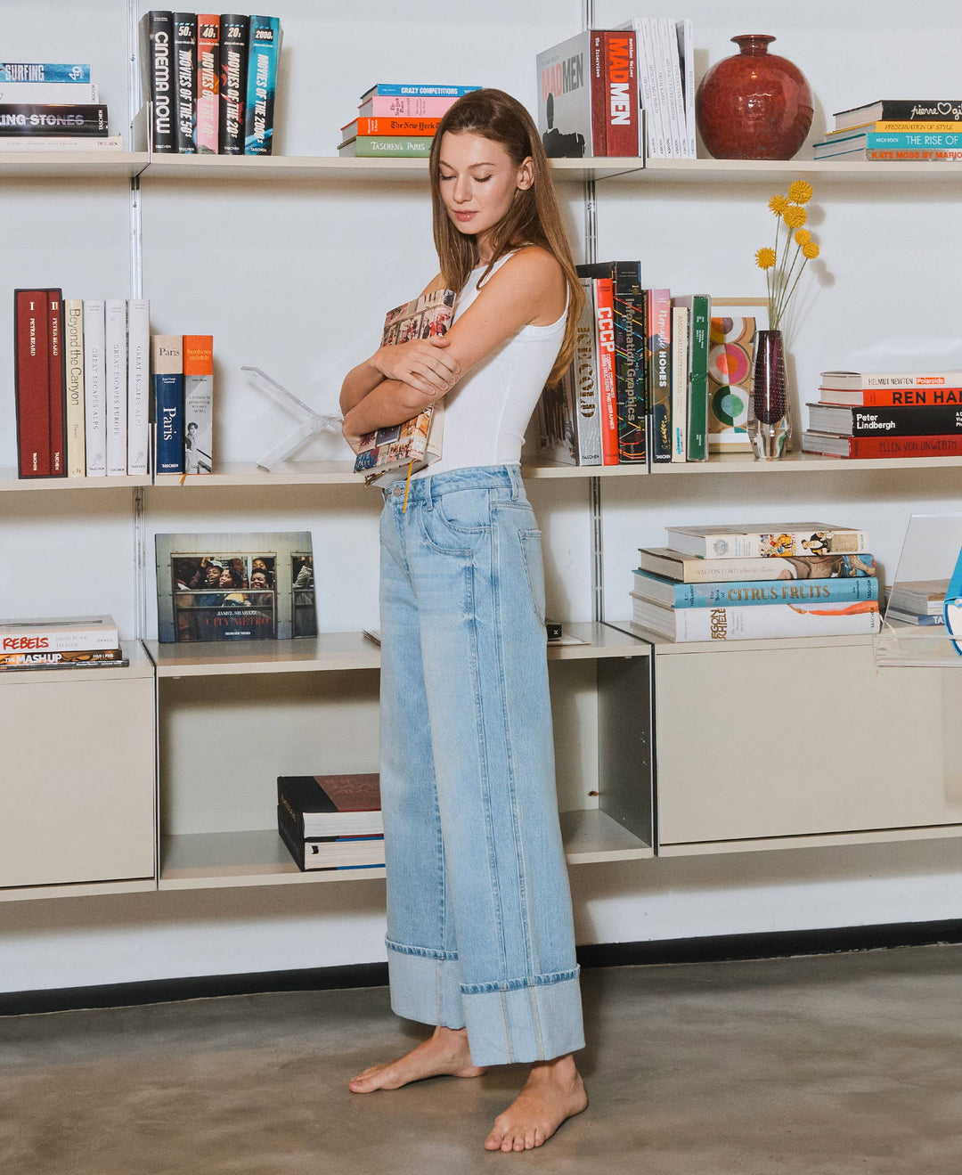 Vervet Kris Cuffed Baggy Denim