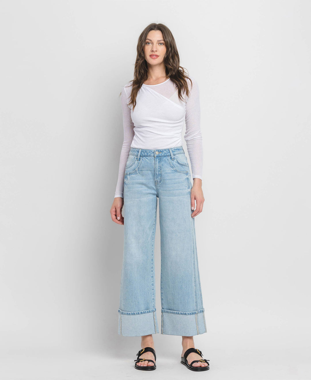 Vervet Kris Cuffed Baggy Denim