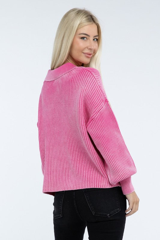 The McKayla Luxe Henley Sweater