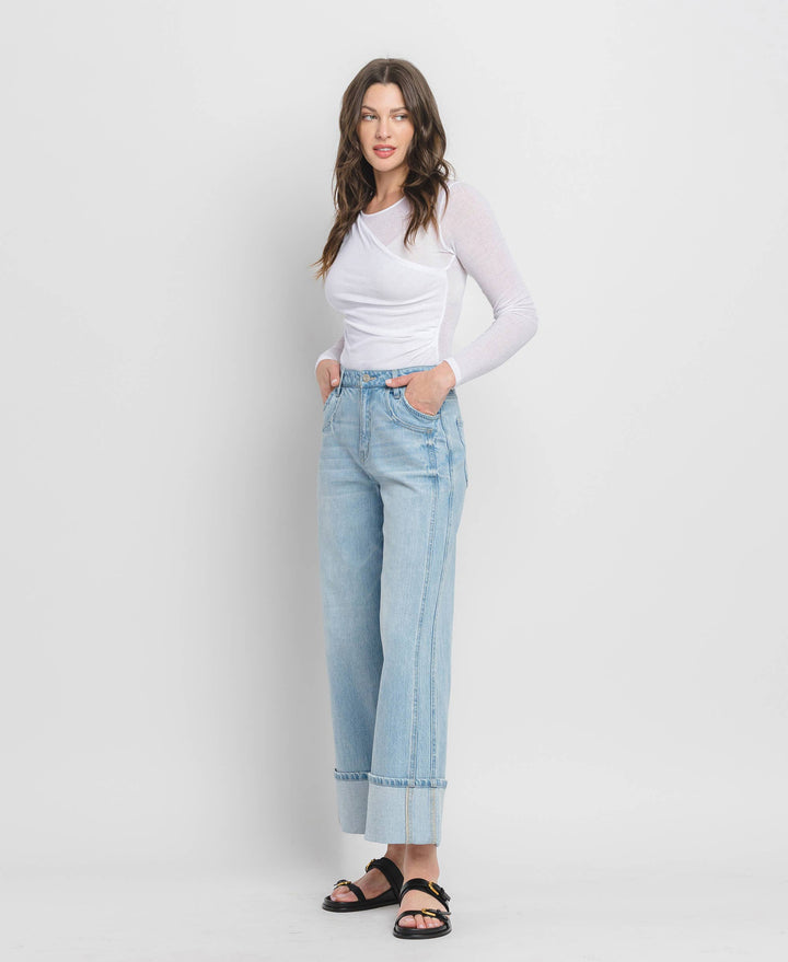 Vervet Kris Cuffed Baggy Denim