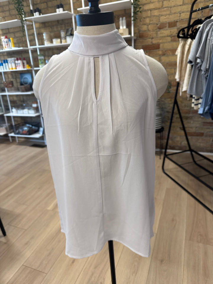 Sugar + Lips white high neck cami