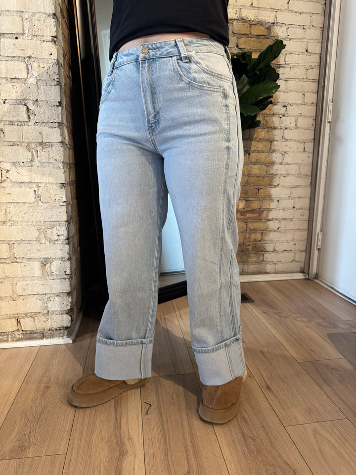Vervet Kris Cuffed Baggy Denim