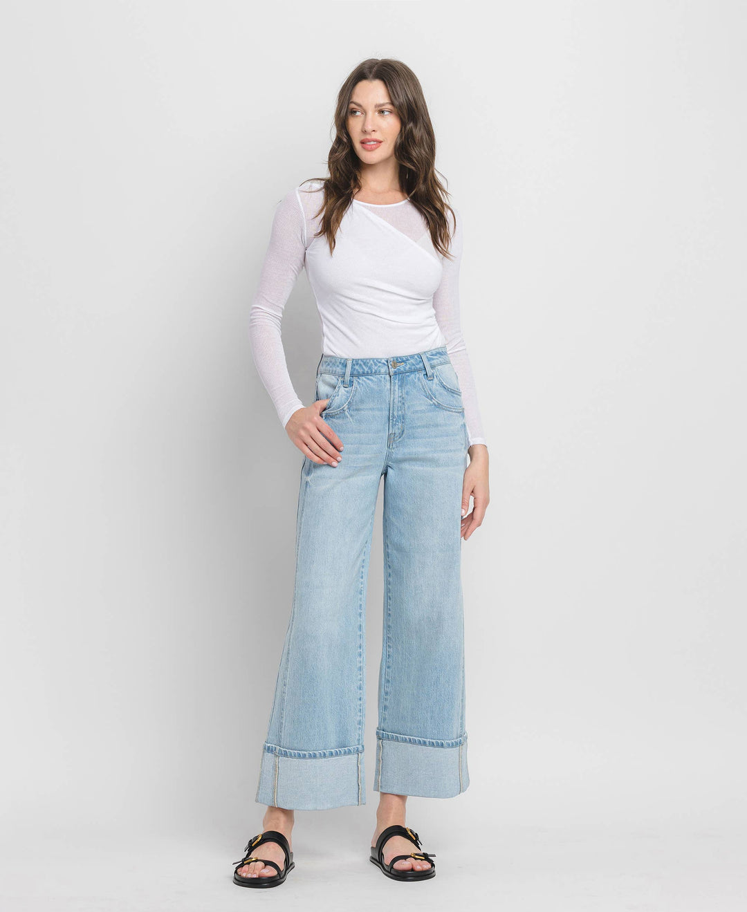 Vervet Kris Cuffed Baggy Denim