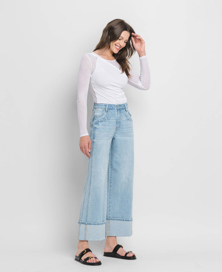 Vervet Kris Cuffed Baggy Denim