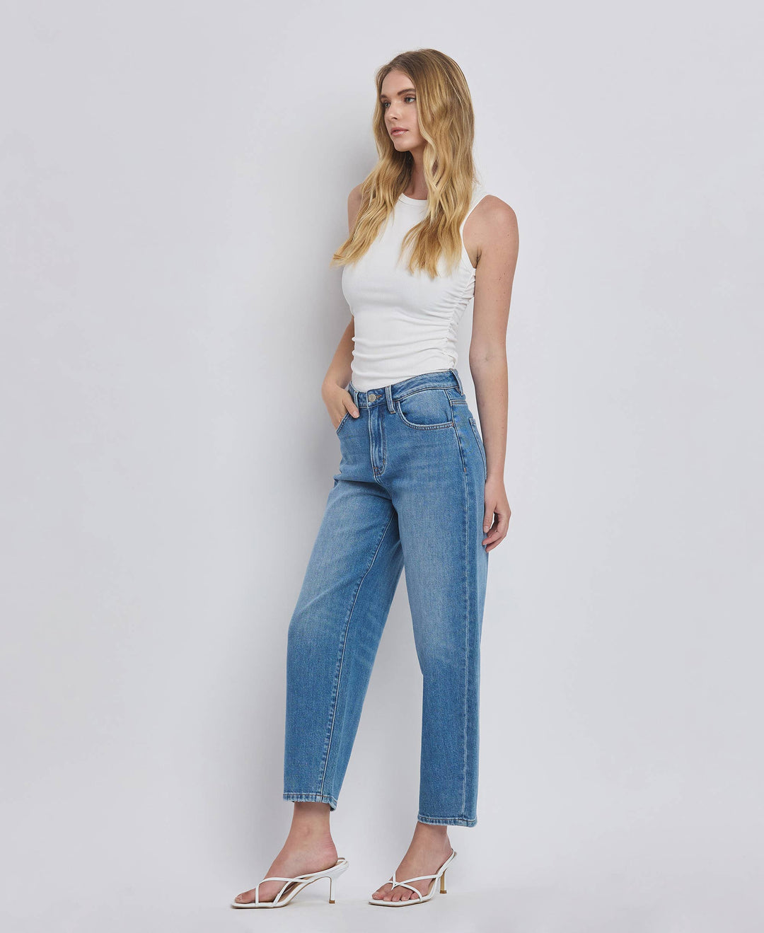 Vervet Kate Barrel Denim