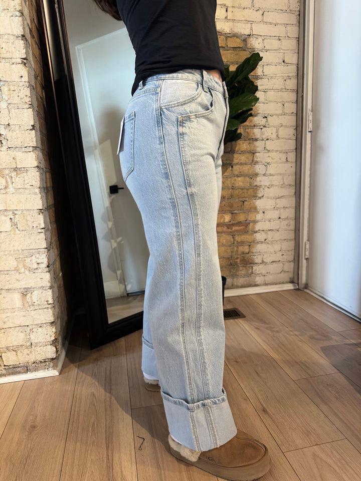Vervet Kris Cuffed Baggy Denim