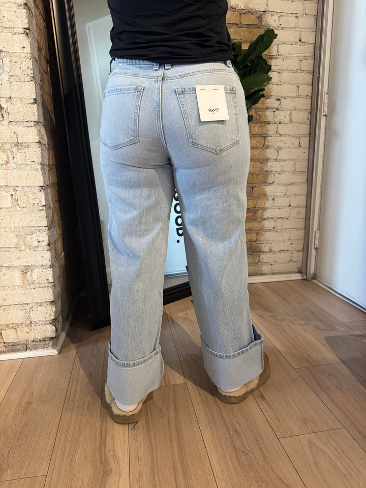 Vervet Kris Cuffed Baggy Denim
