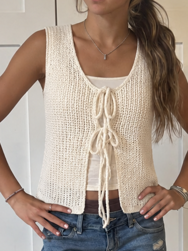The Amber Tie-Up Vest