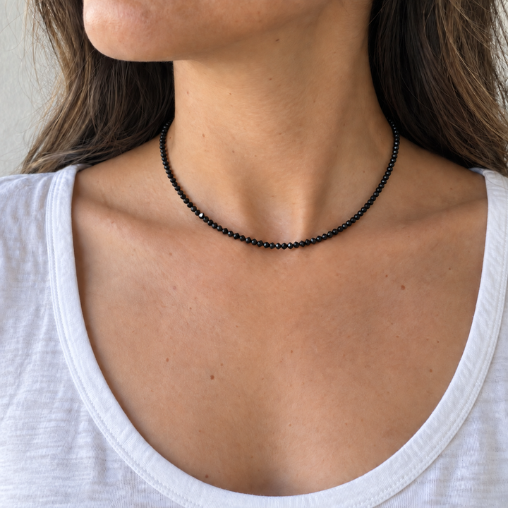 Midnight Spark Crystal Necklace