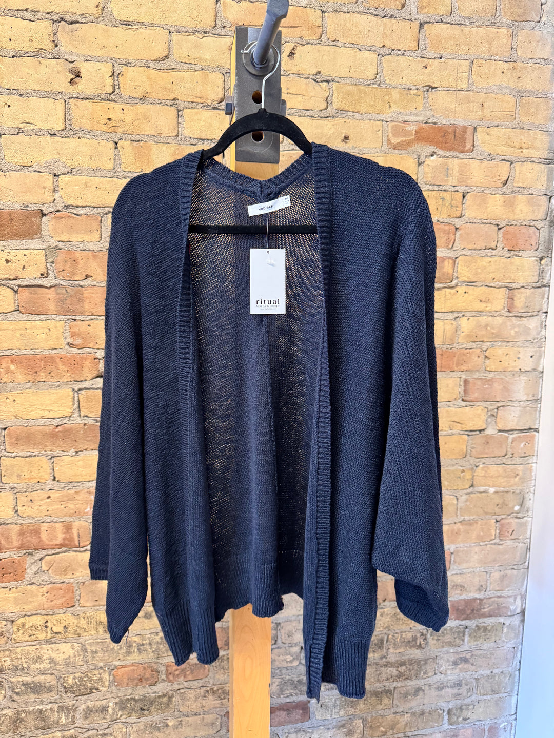 Navy Batwing Cardigan