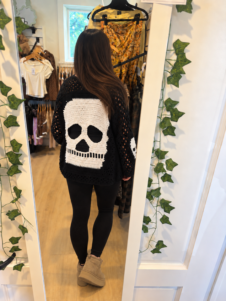 Skull Crochet Sweater