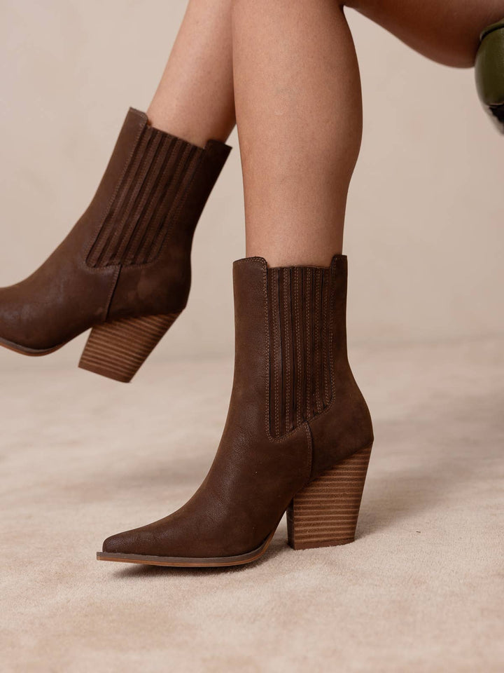 Lydia Pointed Toe Western Bootie