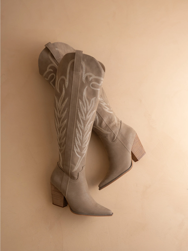 Bronco Knee High Cowgirl Boot