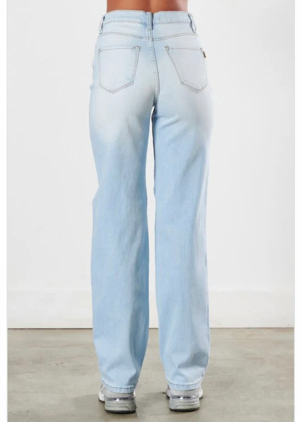 Girl Like Me Wide Leg Distressed Denim - Vibrant Miu