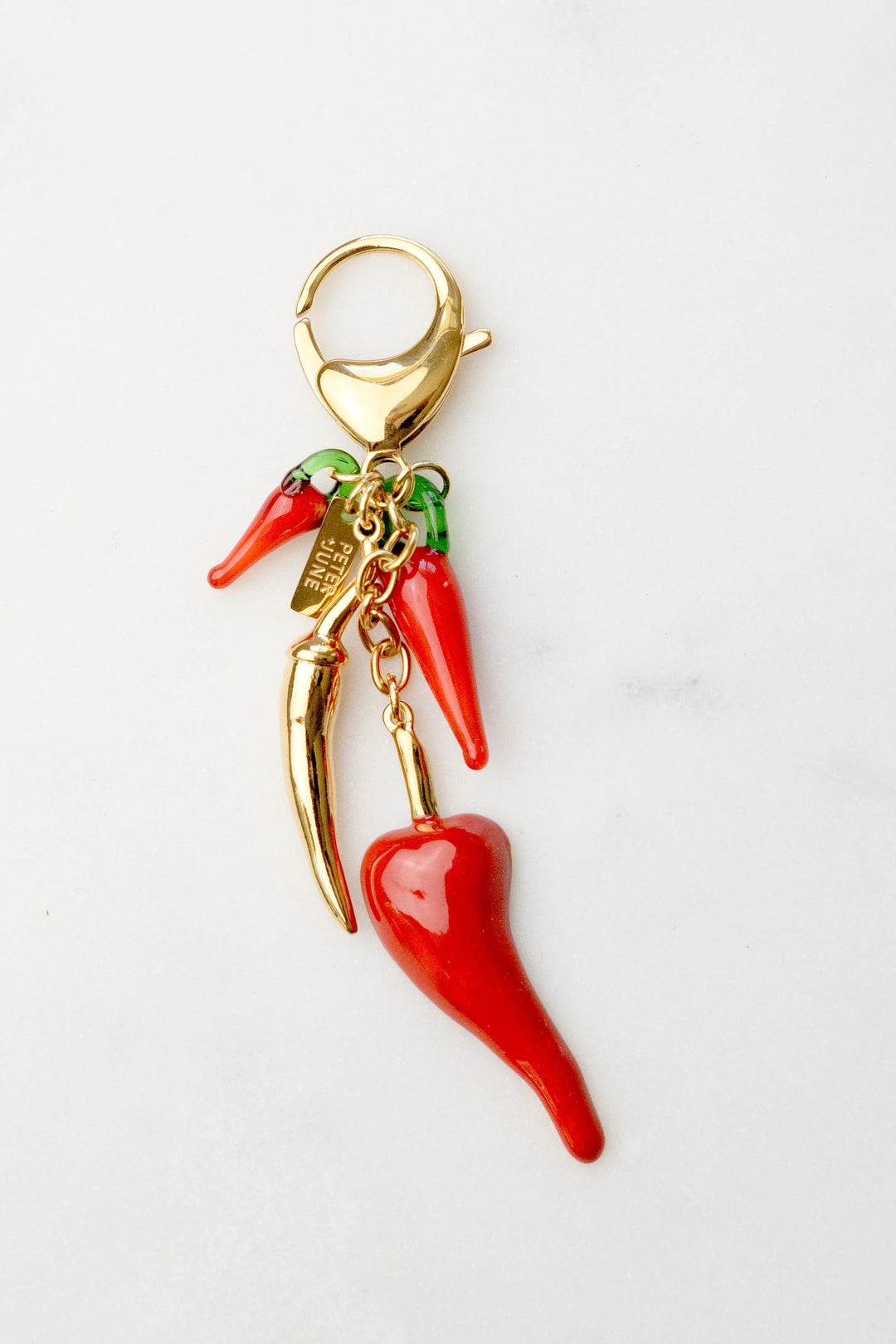 Hot Stuff Bag Charm I Peter + June