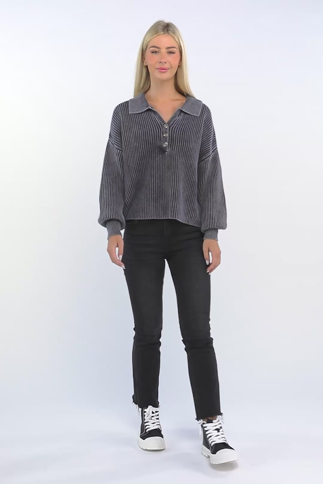 The McKayla Luxe Henley Sweater